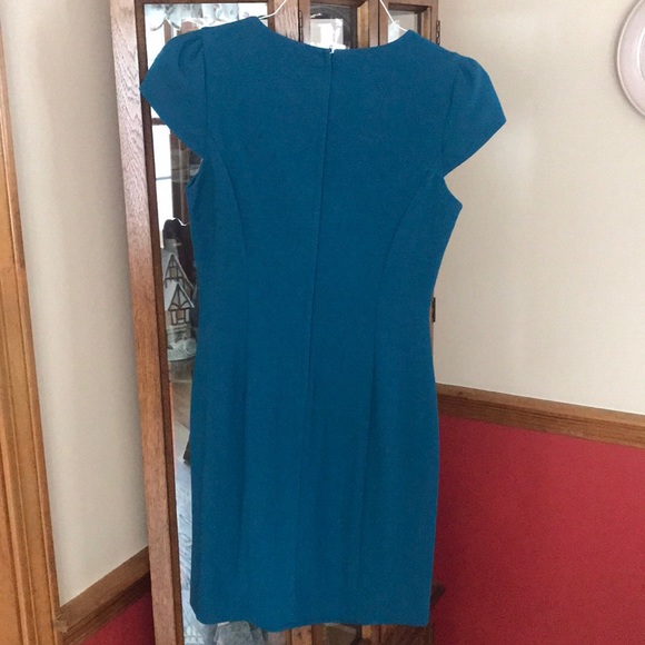 H & M DRESS TEAL BLUE SIZE 8 H&M - Picture 3 of 5